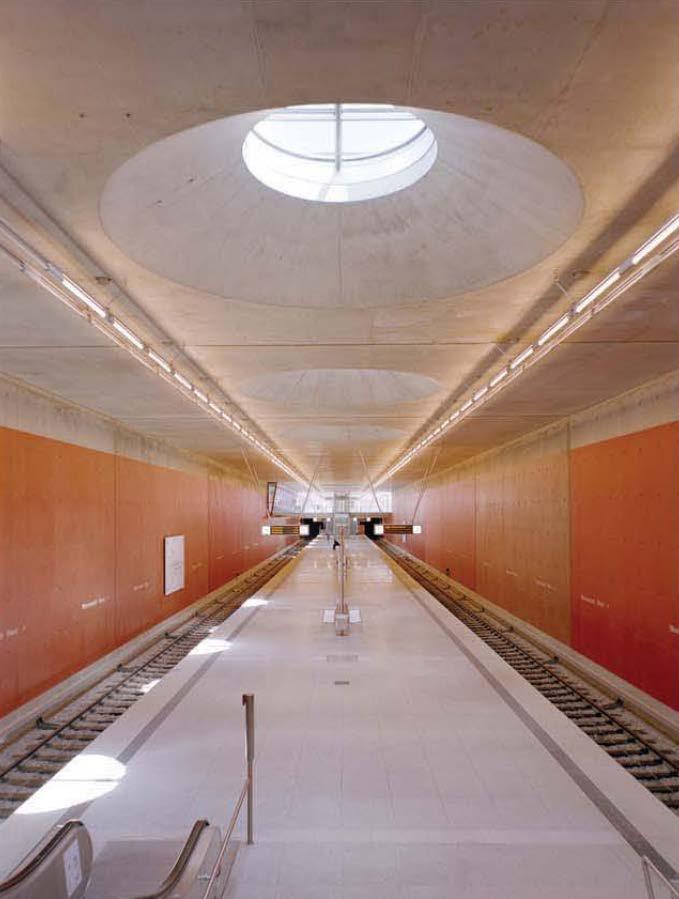 Látszóbeton alkalmazási köre U-Bahn