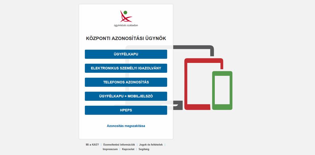 2. Bejelentkezés Az Én Vendégszobám alkalmazásba jelenleg csak Ügyfélkapus azonosítással lehetséges a belépés (e-mail címes belépés még nem elérhető). 2.1.