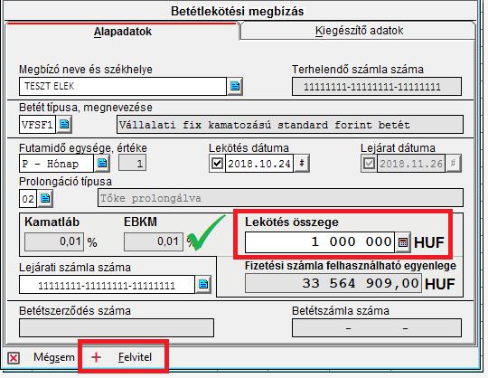 A már könyvelt, törölt, visszautasított státuszú tételei a Lekérdezések / Archívum / Betét tranzakciók menüpont alatt, vagy az Archívum ikonra kattintva érhetőek el, ahol dátumra szűrve