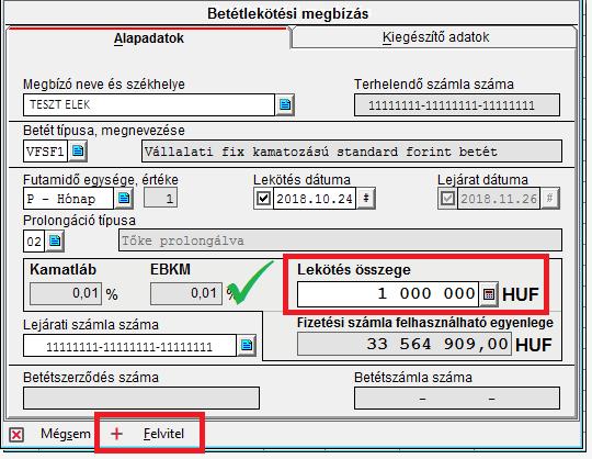 A már könyvelt, törölt, visszautasított státuszú tételei a Lekérdezések / Archívum / Betét tranzakciók menüpont alatt, vagy az Archívum ikonra kattintva érhetőek el, ahol dátumra szűrve