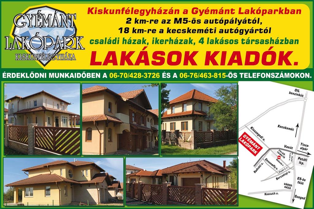 +36 30 197 6543 KECSKEMÉT belvárosában 298 nm telken 108 nm, 5 szobás családi ház eladó. I.ár: 28,9 MFt +36 30 616 0663 KECSKEMÉT belvárosában 47 nm, 2 szobás, erkélyes, 2.