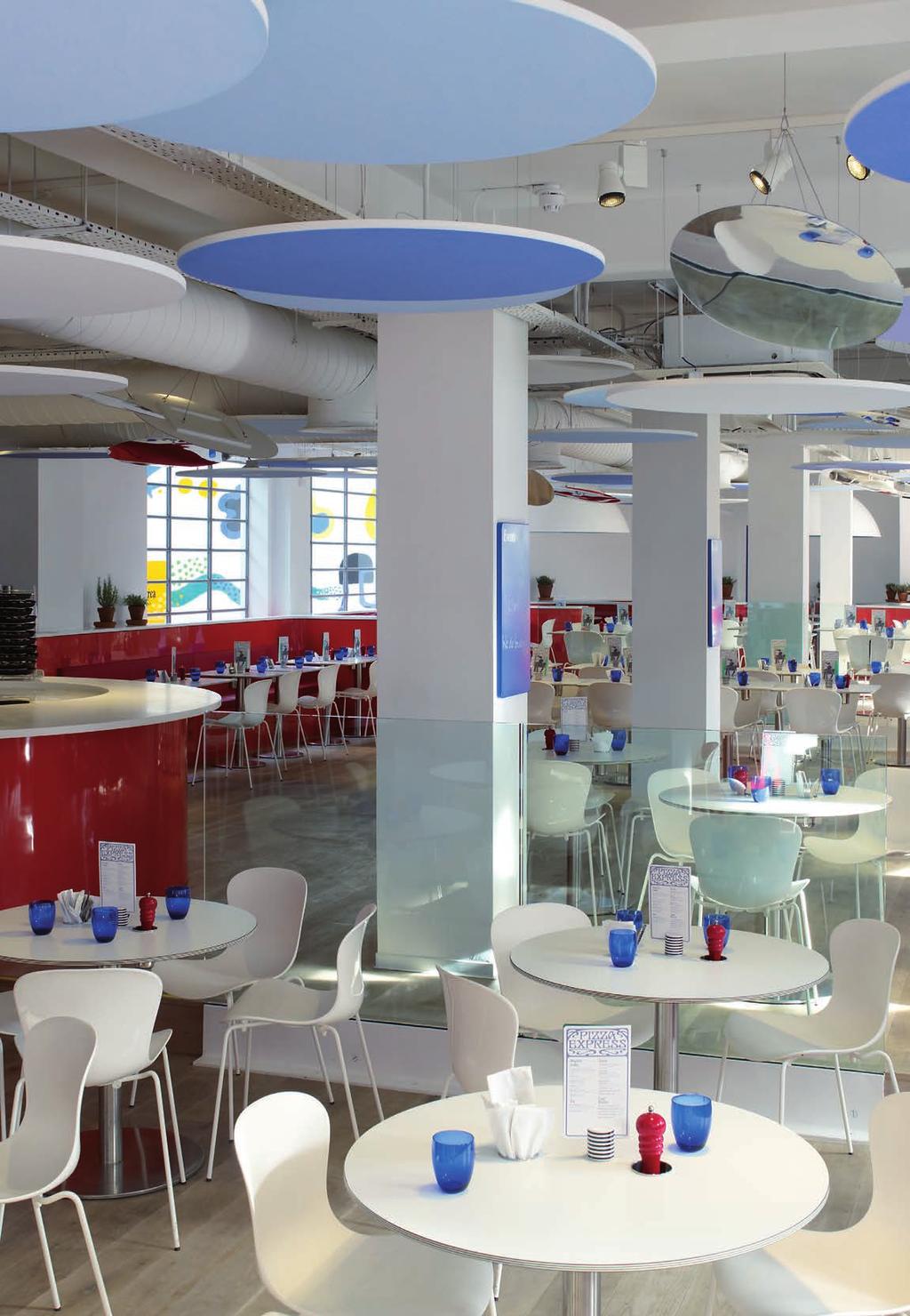 OPTIMA MENNYEZET PROJEKT: PizzaExpress (UK) :::::::: ÉPÍTÉSZ TERVEZÕ: Ab Rogers Design :::::::: VÁLLALKOZÓ: Atlas