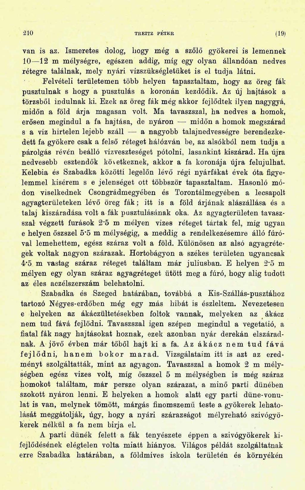 2 1 0 TJREITZ PETER (19) van is az.