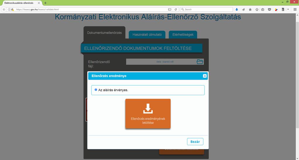 e-(nép)szavazás projekt A projekt eredményei alapján