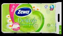 799 /db BÁRMELY 2 DB VÁSÁRLÁSA ESETÉN ZEWA DELUXE TOALETTPAPÍR 3 rétegű, 8 tekercs 1 db: 899,
