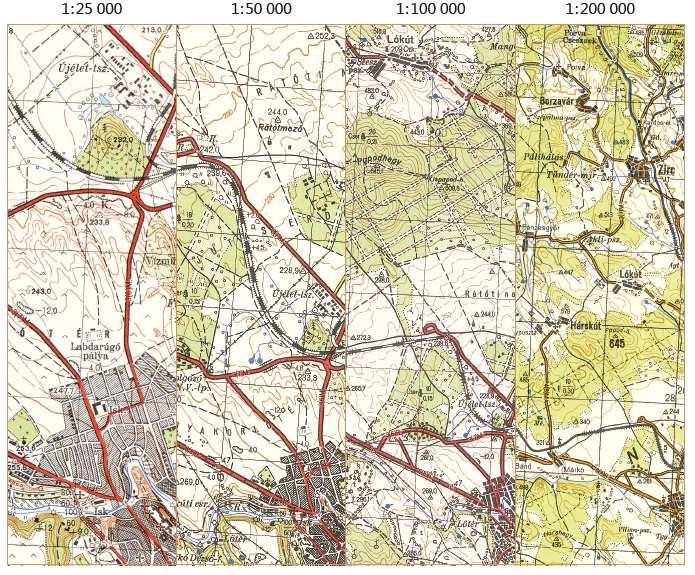 1:25 000 újfelmérés 1952-1959 Az új