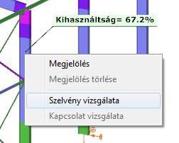 9.4.2 TERHEK Ha a szelvénymodult közvetlenül a modellből kerül megnyitásra, akkor az összes teherkombináció és a hozzá tartozó keresztmetszeti igénybevétel automatikusan betöltődik a szelvénymodulba.