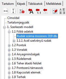 tartalmazó paragrafus választása esetén, a megjelenő ikon segítségével oszlopok törölhetőek ki a táblázatból.