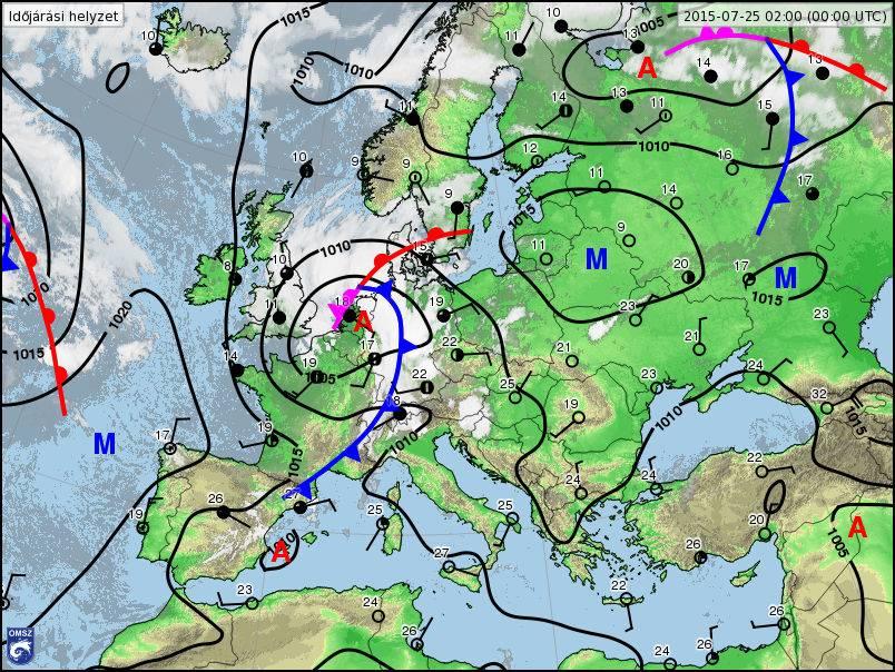 Az eseményt megelőzően forró, szaharai légtömegek uralták Európa nagy részét, míg Észak-Európában a hűvösebb légtömegek adtak hőmérsékleti ellenpontot.
