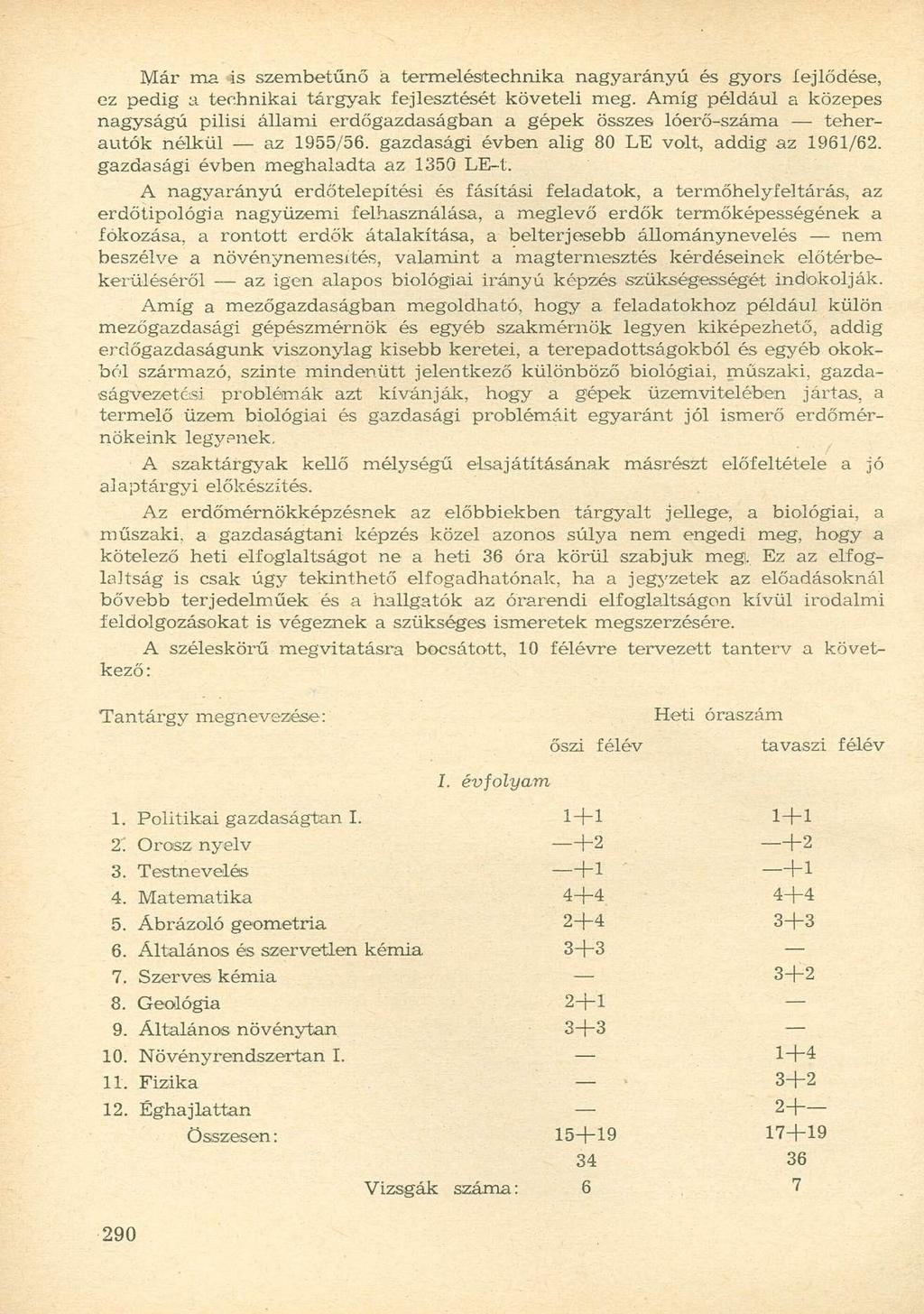 Már ma is szembetűnő a termeléstechnika nagyarányú és gyors íejlődése, ez pedig a technikai tárgyak fejlesztését követeli meg.