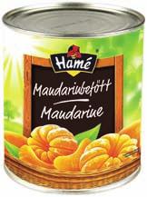 Töltőtömeg: 1435 g/db HAME MANDARIN 2650 g/db