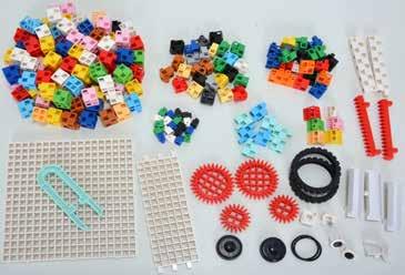A csomag tartalma: Robotika-és építő készlet (mindösszesen 614 elem, ebből 59 db robot-alkatrész, 555 db építőelem). Tematikus terv. Tanári útmutató.