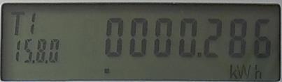 LCD kijelző Mérő típus Jelentése ZE114 H tarifa, KO funkció Kijelző teszt.