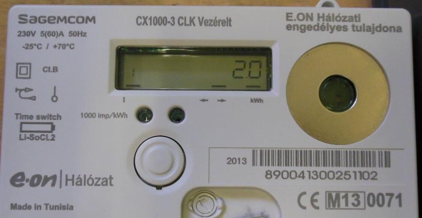 típusa: CX1000-3 5-60 A 1 fázisú CLK