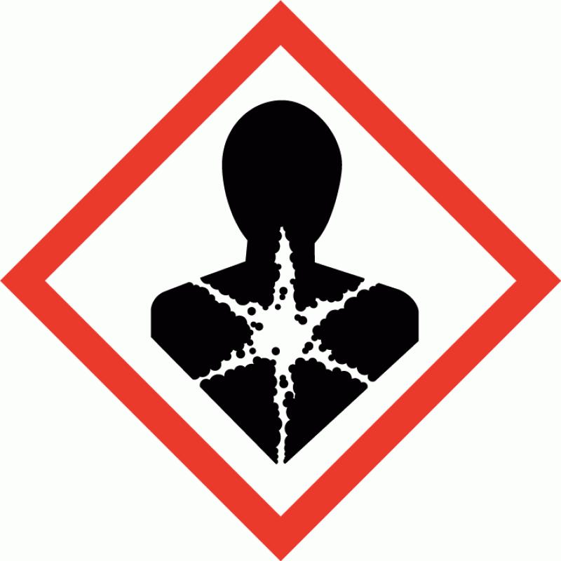 3 - H331 Bőrirrit. 2 - H315 Szemirrit. 2 - H319 Légz. szenz. 1 - H334 Bőrszenz. 1 - H317 STOT egy. 3 - H335 Környezeti veszélyek Nincs Osztályozva 2.2. Címkézési elemek Piktogram Figyelmeztetés Figyelmeztető mondatok Veszély H315 Bőrirritáló hatású.