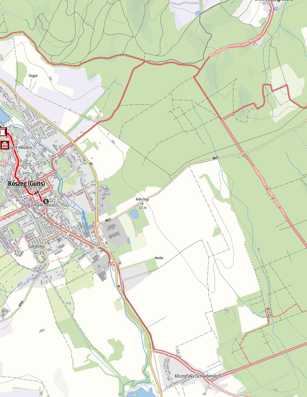14,9km 4:15óra 305m 305m Nehézség könnyű Térkép forrásai: outdooractive Kartografie;