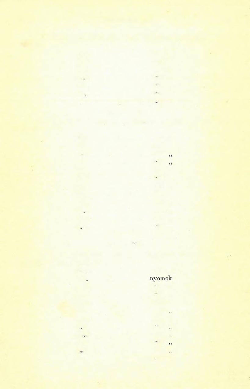 (4) F E L V É T E L I JE L E N T É S. 4 3 1 9. Mészkő, V alea Binseuluj, Kereszély (Biharra.). Gyűjtötte P álfy Mób dr. C ao...54'81 sr. MgO.