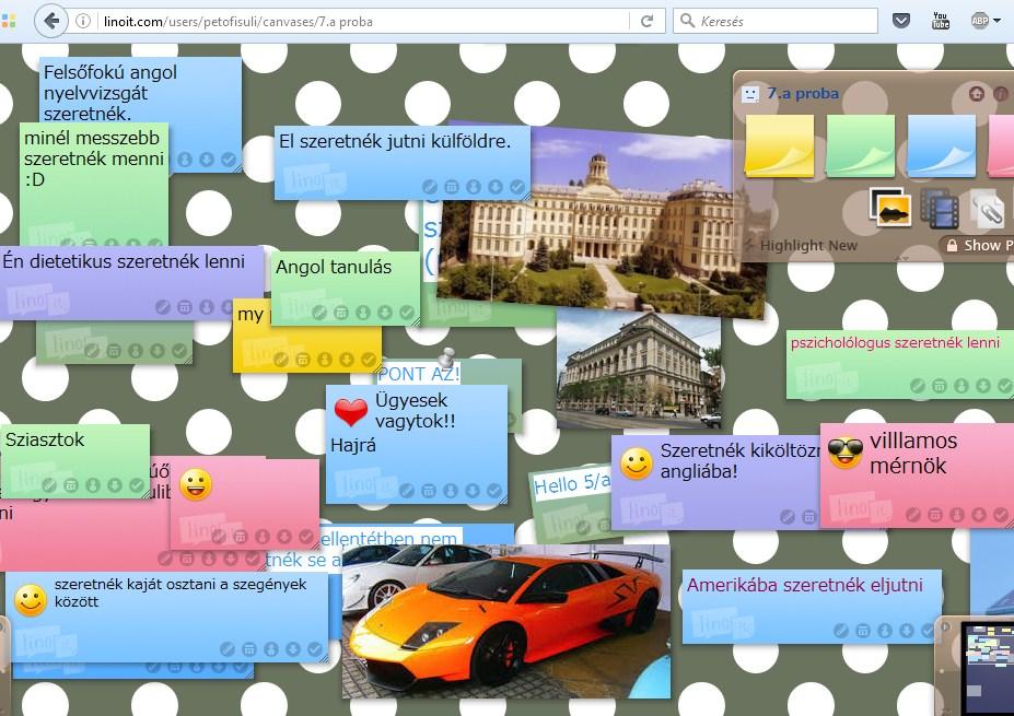 Virtuális post-it készítése: LINOIT Alapjában véve a szolgáltatás weboldal formájában létezik és a linoit.com címen érhető el.