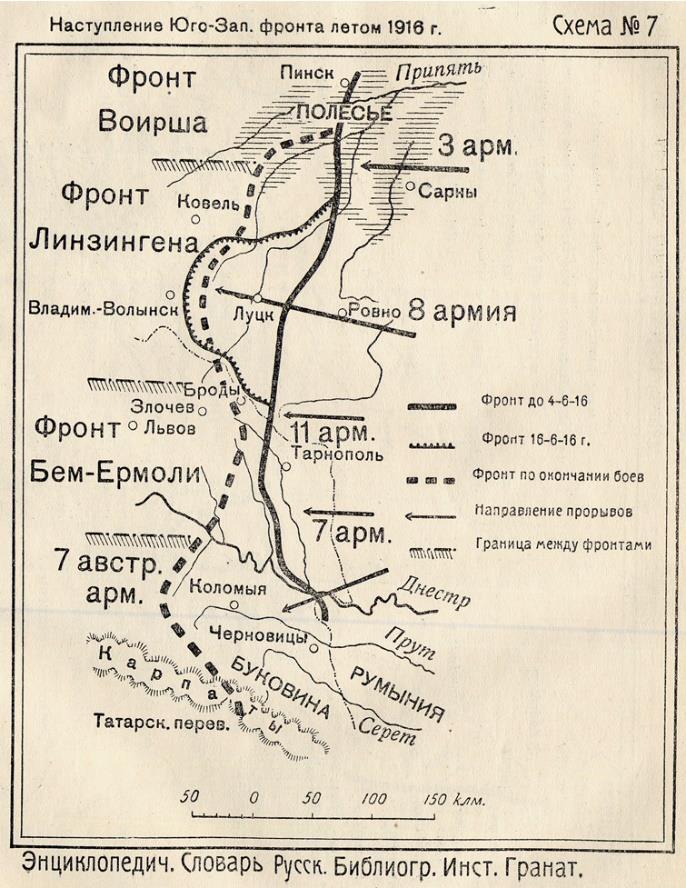 2. Bruszilov offenzíva 1916. június 4.