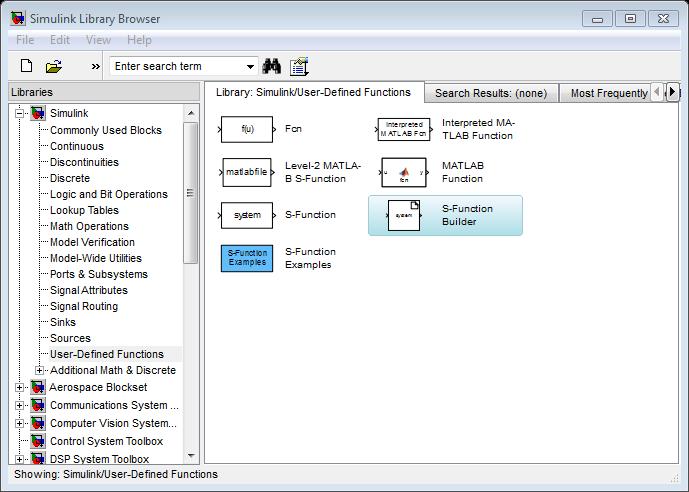 5. feladat Kódgenerálás Simulink diagrammból A feladat egy S-függvény C kódú megvalósítása egy Simulink modellben, majd C kódból annak kifordítása és futtatás normál üzemmódban. 1.