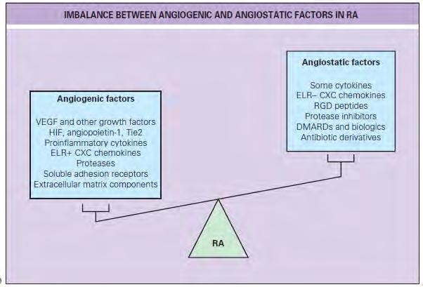 RA: angiogén és angiosztatikus mediátorok