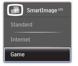 3. Képoptimalizálás 3.2 SmartContrast Mi az? Standard (Normál): javítja a szöveges kijelzést és visszafogja a fényerőt a jobb olvashatóság és a szem-megerőltetés csökkentése érdekében.