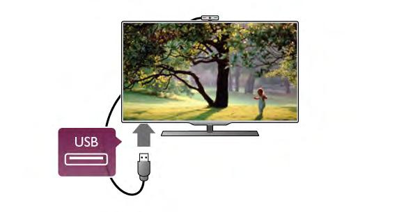 Az ábra szerint hajlítsa meg a kis rögzítőkapcsot és helyezze el a kamerát a TV-készülék tetején. Irányítsa a kamerát arra a helyre, ahol általában ülni szokott.
