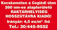 A hirdetések tartalmáért felelõsséget nem vállalunk! Eng. szám: 75.480/1997 KECSKEMÉT, Széchenyivárosban 56 nm, 2 szobás, étkezős, erkélyes jó állapotú lakás eladó bútorozva. I.