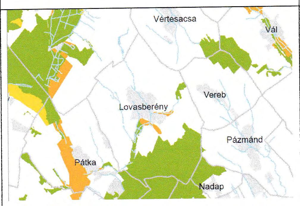 -a szerint ( 1) az övezetben beépítésre szánt terület nem jelölhető ki, kivéve, ha: a) a települési területet a magterület vagy a magte1ület és az ökológiai folyosó körülzárja, és b) a kijelölést más