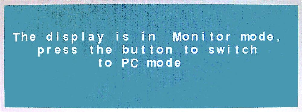 Nyomja meg újra a PC/HDMI/monitor ki mód