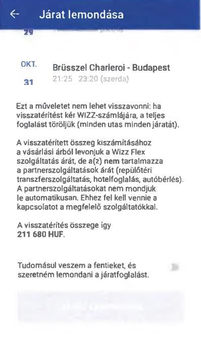 Az eljárás alá vont előadta, hogy az adott árosztály abban az esetben kerül bezárásra, ha az adott árosztályhoz rendelt valamennyi szék értékesítésre került.