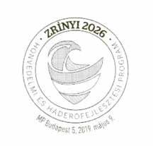 30 Zrínyi 2026 BÉLYEGBLOKK A ZRÍNYI 2026 PROGRAMRÓL A Magyar Posta hatcímletű alkalmi bélyegblokkon keresztül hívja fel a figyelmet a Zrínyi 2026 Honvédelmi és Haderőfejlesztési Programra, így