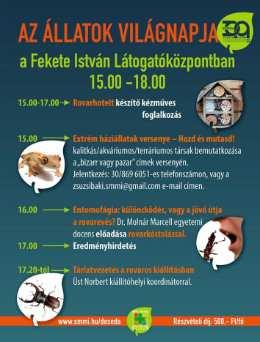 Jelentkezés: 30/869-6051-es telefonszámon vagy a zsuzsibaki.smmi@gmail.com e-mail címen. 15.00-17.30 Rovarhotel készítő kézműves foglalkozás 16.00 Entomofágia.