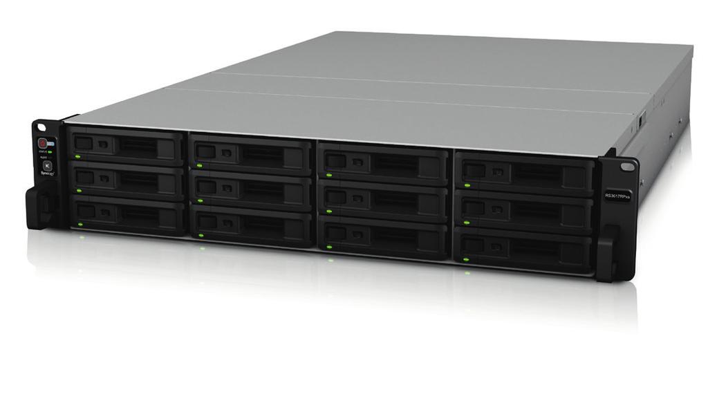 RackStation RS3617RPxs A Synology RackStation RS3617RPxs megbízható, nagy teljesítményű hálózati tárolási megoldást biztosít azon nagyvállalkozások számára, amelyek teljes körű üzleti alkalmazásokat