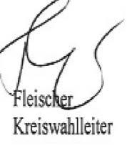 4 2. die Bescheinigung der zuständigen Meldebehörde der Gemeinde/Stadt nach Anlage 16 BWO, dass der vorgeschlagene Bewerber wählbar ist, 3.