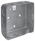 Caja de empotrar (2 x 4 ) Fabricada en resina que evita cortos circuitos y no se oxida.