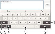 Szöveg írása Képernyő-billentyűzet A képernyőn megjelenő QWERTY billentyűzet betűire koppintva szöveget írhat be.