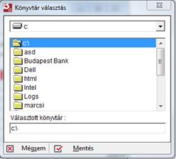 szolgáltató azonosítók közül. Import útvonal : A mező melletti ikonra ( ) kattintva választhatja ki az elérési útvonalat.