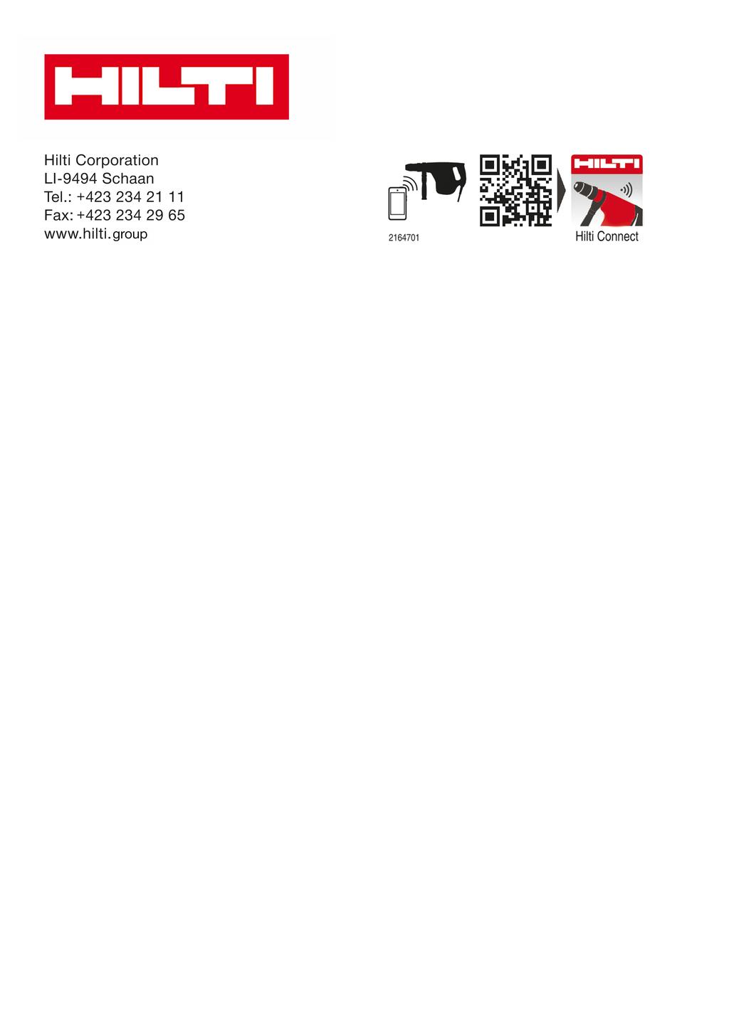 *2182310* 2182310 Hilti = registered