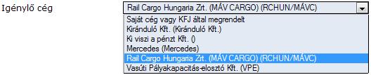felhasználó szervezetét jelölte meg, mint hozzáférésre jogosultat.