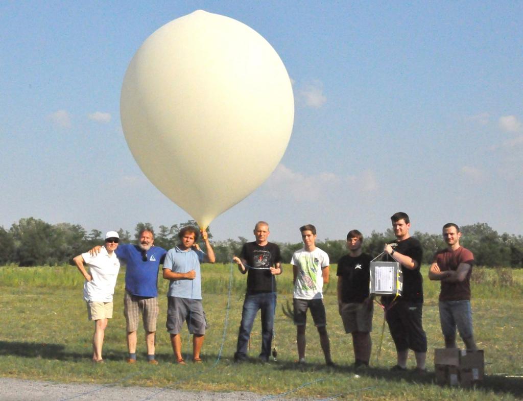 10. ábra: Ballonindítás diákokkal 2018.