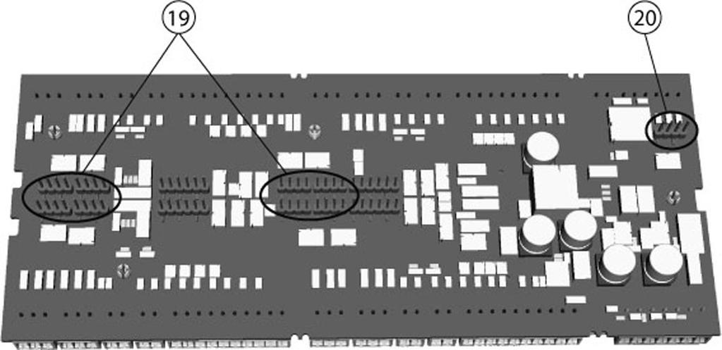 Az összes csatlakozó, a következő kivételével: RS-232 és Ethernet gazda interfész, dugaszolható csavaros sarus érintkező. Ábra 3.