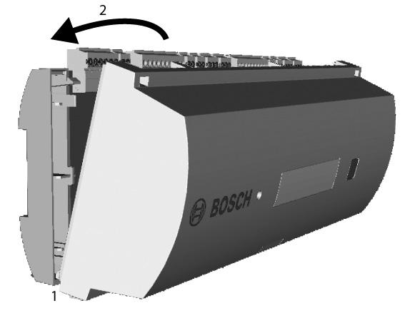 16 hu Telepítés AMC2 Modular Controller 4.4 A készülékház bezárása A fedelek helyreillesztése előtt húzzon ki minden dugaszolható csavaros csatlakozót.
