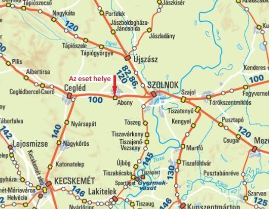 vonat A biztosítóberendezésen az eseménnyel kapcsolatos kezelést nem végeztek az esemény követően. A forgalmi irodában lévő kezelőberendezésen az 1. sz.