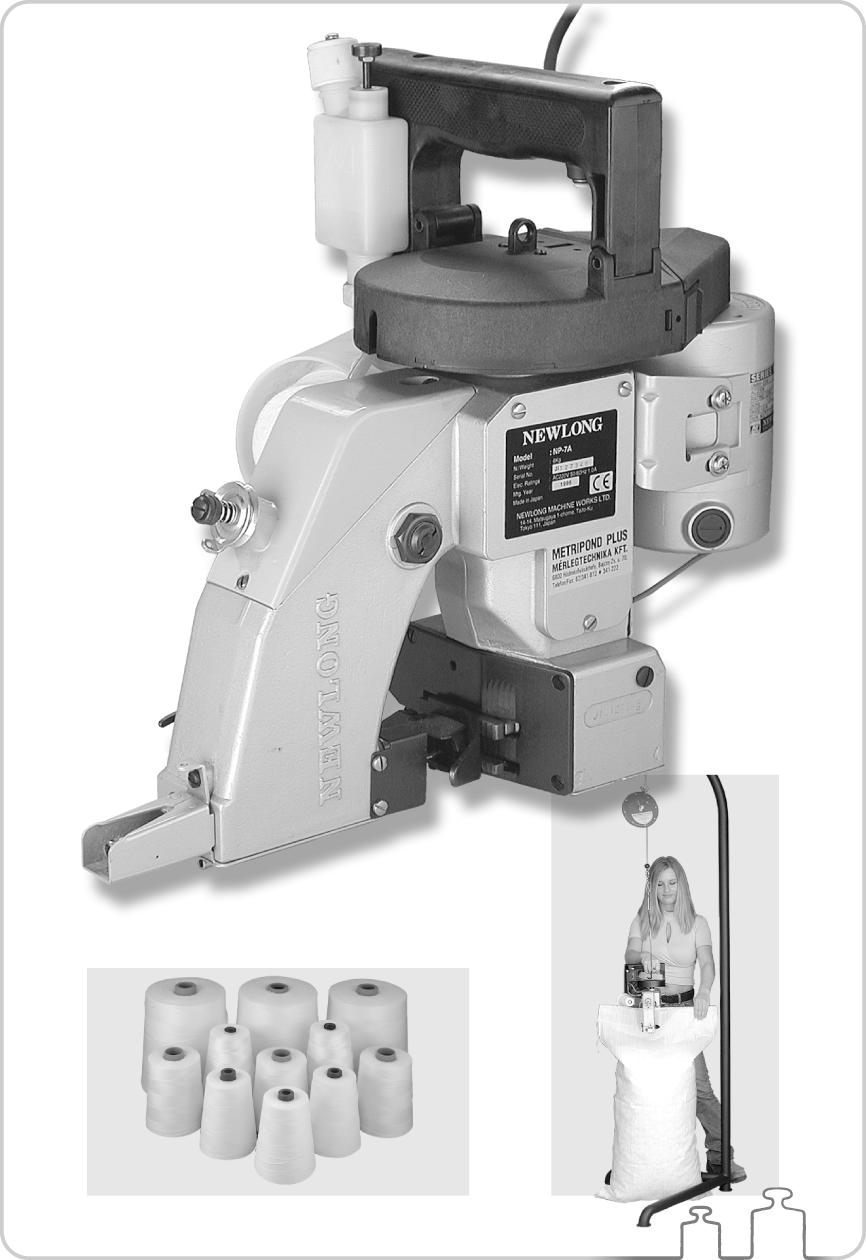 NEWLONG NP-7A ZSÁKSZÁJVARRÓGÉP NEWLONG MACHINE WORKS LTD. TOKYO, JAPAN METRIPOND PLUS MÉRLEGTECHNIKA KFT.