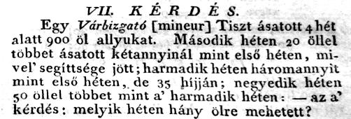 12. ábra 5. Egy káplár és egy közlegény egyforma summa pénzzel kezdettek a kártyázáshoz.