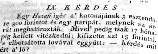 Az ötven év múlva bekövetkező helyzetet a 19. ábra szemlélteti. 19.ábra A fiú életkorát most és ötven év múlva, a 20. ábra szemlélteti. 20. ábra Tehát: most a fiú 10 éves, az apa 30 éves. 21. ábra 8.