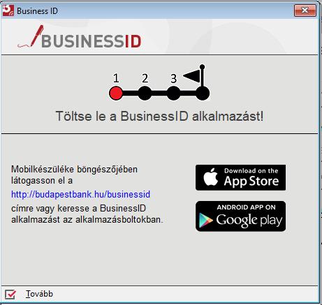 Első lépésként telepítse okostelefonjára a BusinessID alkalmazást.