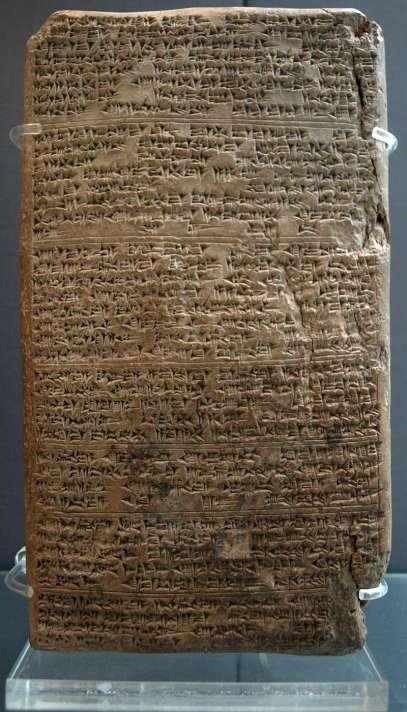 Diell 1 : Arouezennoù gennheñvel 1 ur genn Unan eus al lizhiri kaset gant Touchrata, roue Mitanni, da Amenofis 3 (Mezopotamia, -1500