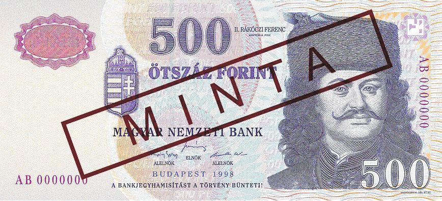 9258 MAGYAR KÖZLÖNY 2006/126. szám feliratok, valamint a bankjegyhamisításért való büntetõjogi felelõsségre vonatkozó záradék szövege: A BANKJEGYHAMISÍTÁST A TÖRVÉNY BÜNTETI! olvasható.